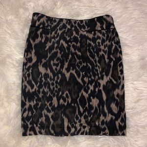 Cheetah print skirt